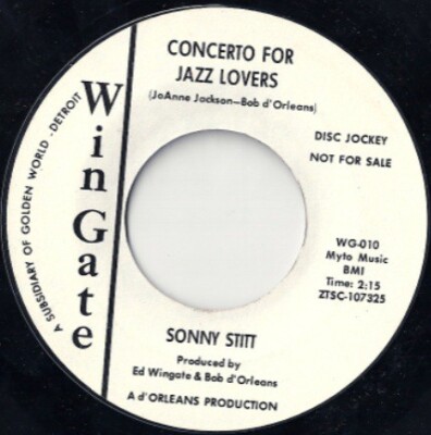 Sonny Stitt - Concerto For Jazz Lovers / Just Dust (7'', Promo)