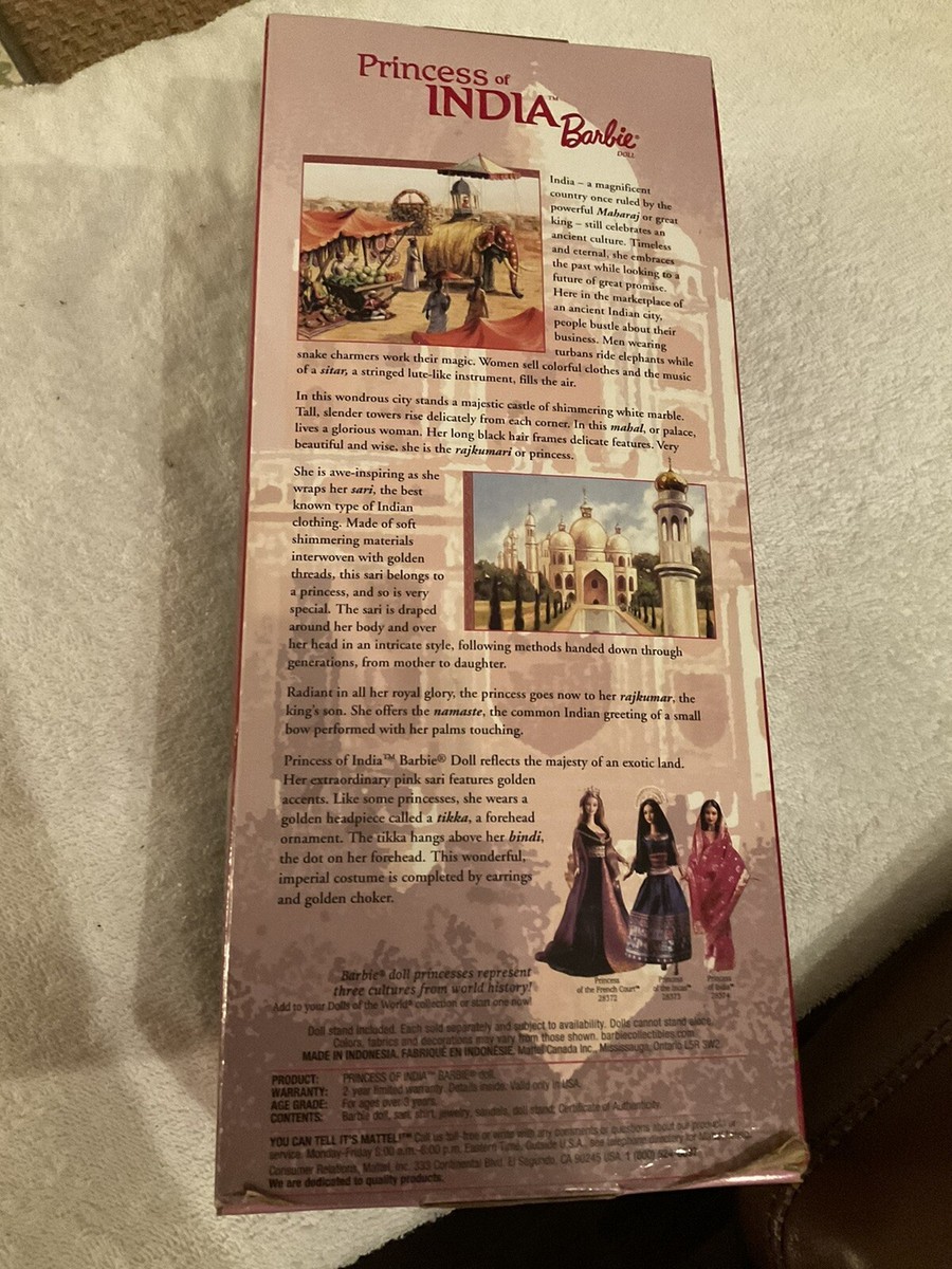 Dolls of the World 2000Princess of India Barbie Collector Edition