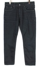 JACK & JONES Mike / Comfort Fit Jeans Men's W32 L32 Whiskers Button Dark Blue