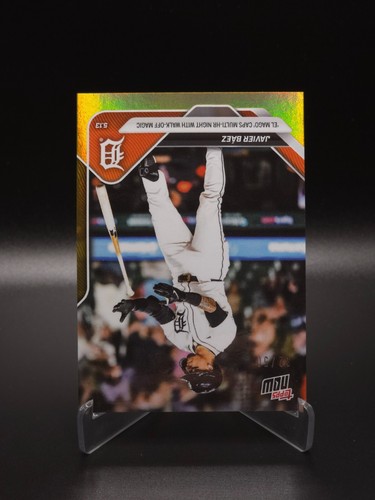 EL MAGO WALK-OFF! Javier Baez 2025 Topps Now Detroit Tigers 171 Gold Foil #32/50 - Picture 3 of 4