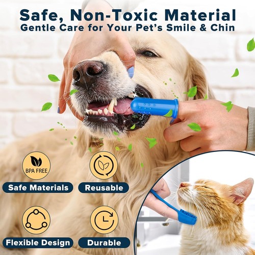 6PCS Pet Grooming Kit,Dog Bath Gloves&Brush,Cat&Dog Shampoo Supplies (Navy Blue) - Picture 58 of 66