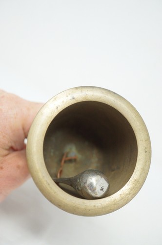Buddhist Ghanta Bronze-Brass Hand-Bell Antique Original from Japan 0515F6 - Picture 6 of 11