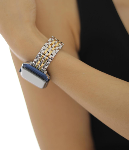Thin & Feminine Bands for Apple Watch 10 Se 9 8 7 6 5 4 3 2 1, Dressy Metal Watc - Picture 3 of 9