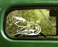 2 SHARK DECAL Stickers For Car Window Truck Bumper Laptop Rv