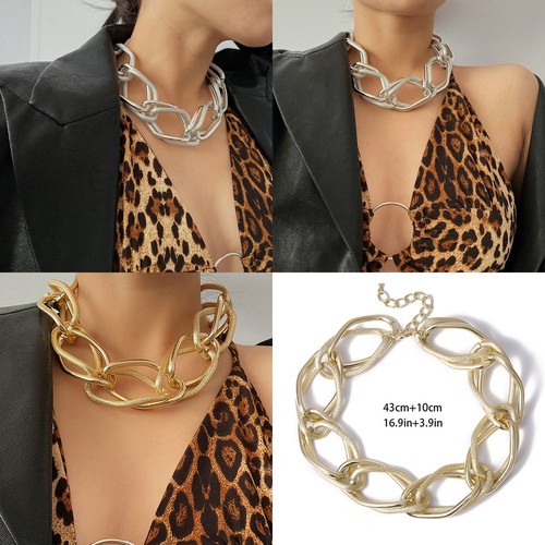 chunky gold silver collar choker chunky 