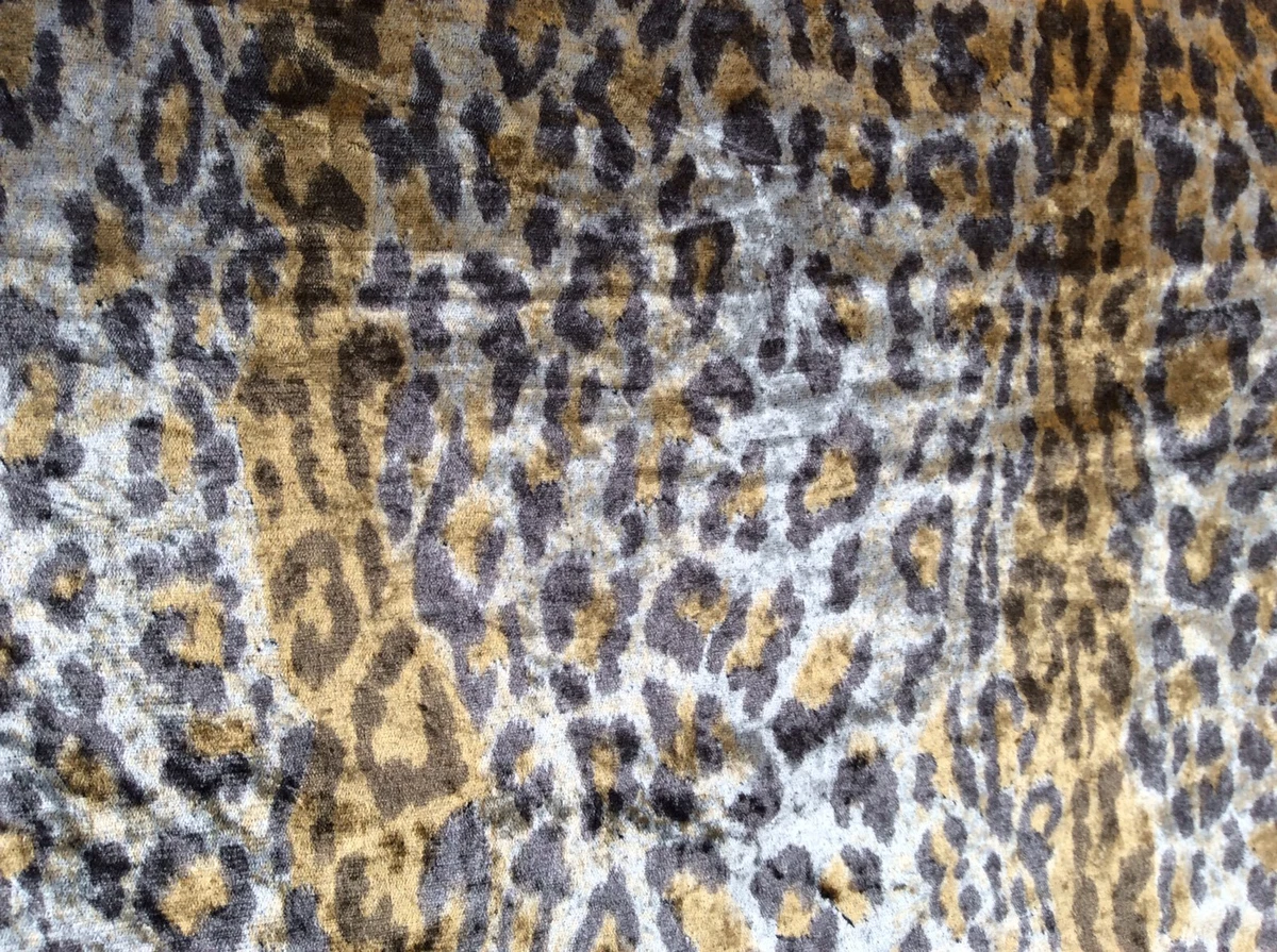 Animal Print Double Velvet Remnant