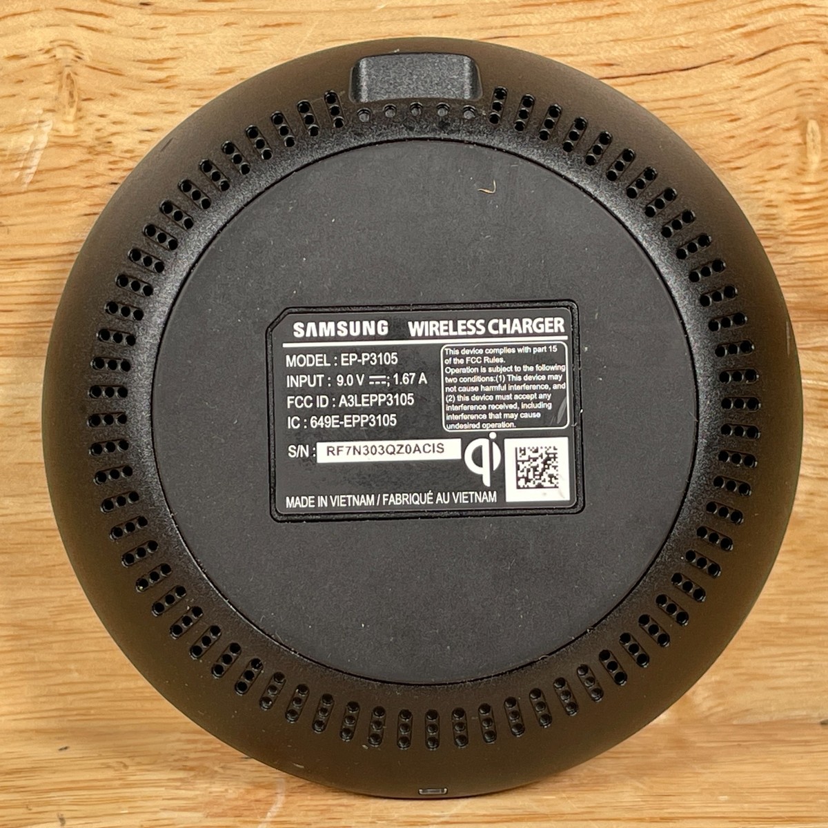 Samsung EP-P3105 Black Fast Charge Wireless Qi Charger Pad