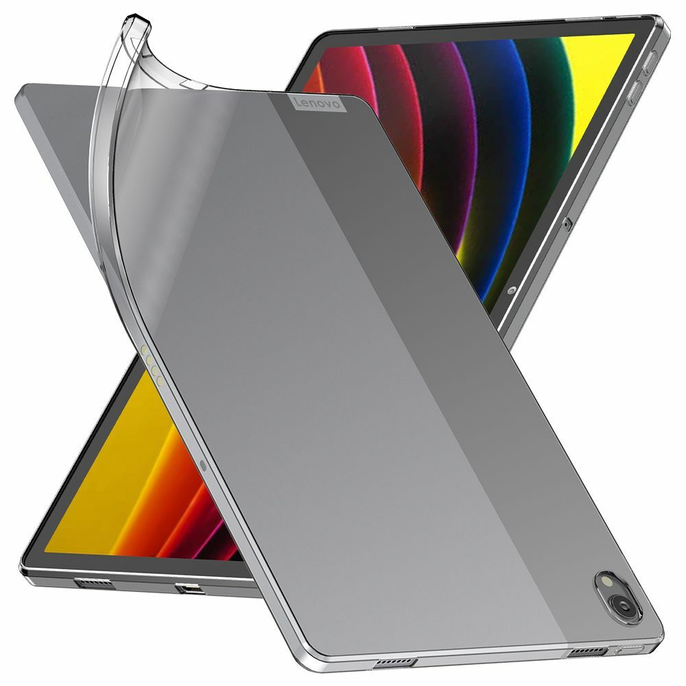 Cover Lenovo Tab P11, P11 Plus Custodia Protezione Silicone Morbida, Trasparente