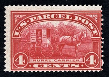 US 1913 4¢ Parcel Post Stamp #Q4 MNH CV $77.50