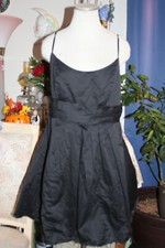 Davids bridal black cotton formal bridesmaids wedding cocktail dress  14