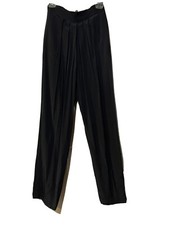 Vintage Liz Claiborne SUPER High Rise Dress Pants Black Pleated 10 READ DESCRIPT