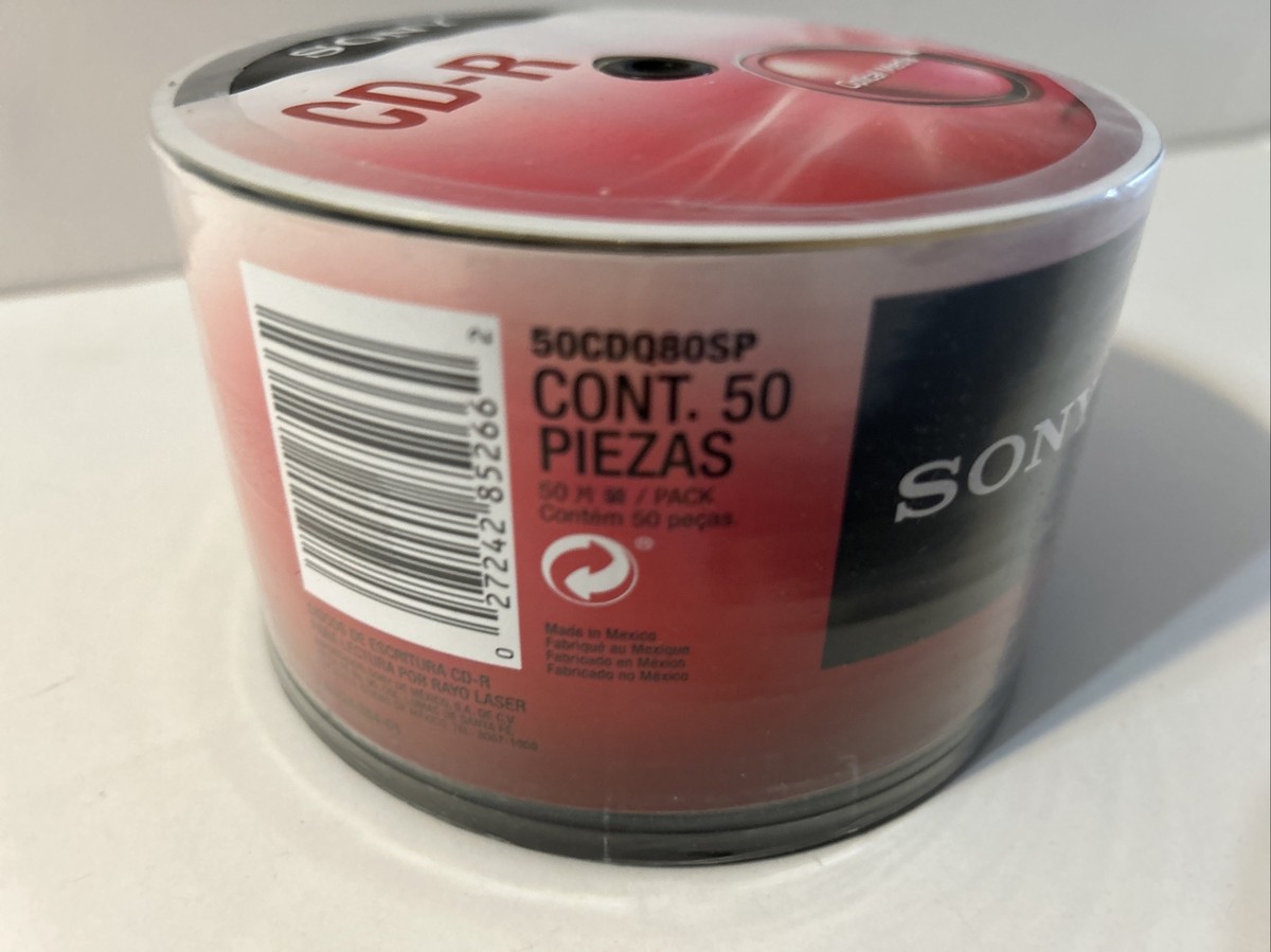NEW SEALED SONY CD-R 50 PACK 700MB 1X-48X MEDIA RECORDING DISC