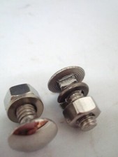 1928 1934 Ford Polished Stainless Fender Brace Bolts Set Carriage Bolt Nut 