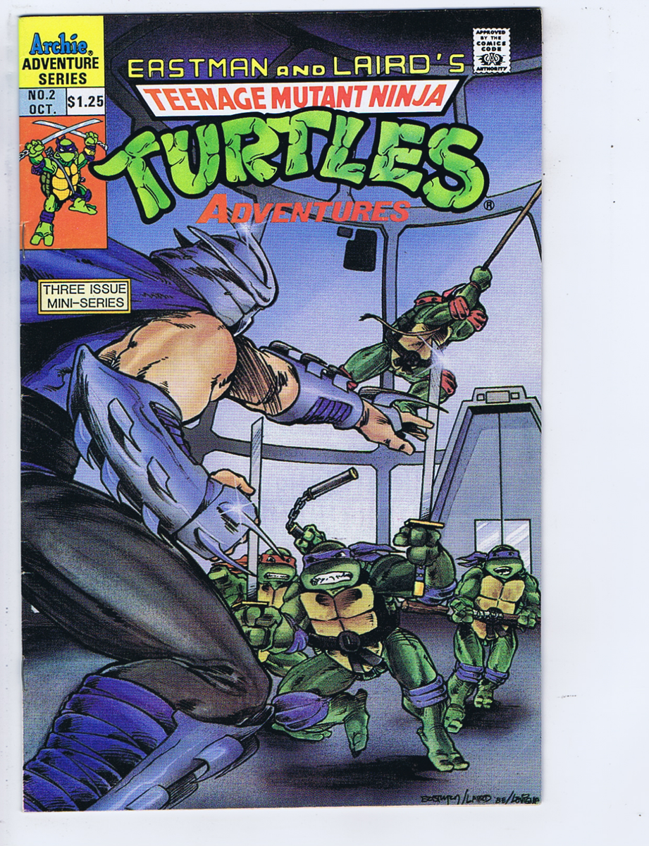 Teenage Mutant Ninja Turtles Adventures #2 Archie 1988 SCARCE CPV