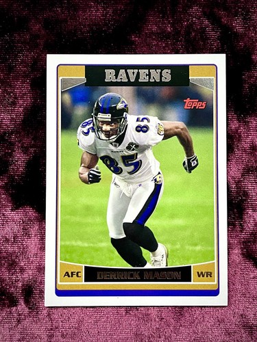 Derrick Mason 2006 Topps #251 MINT Ravens Legends Jersey Michigan St State Lamar - 第 1/2 張圖片