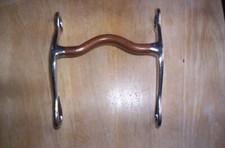 Used Grazing Curb Bit 5" Copper Mouth 6 1/2" Flat Shanks