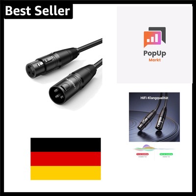 Microphone Cable High Quality XLR Male to XLR Female Black