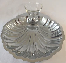 Shell Shaped Chip And Dip Server Shrimp Cocktail Dish Vintage Original Box USA