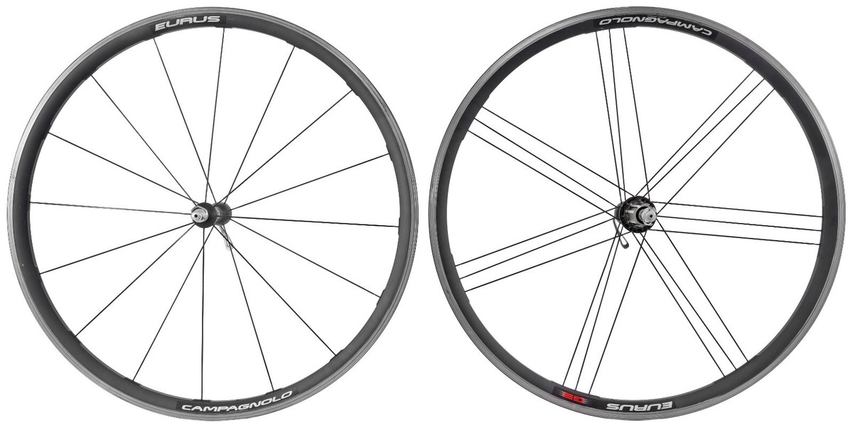 Campagnolo Eurus G3 Alloy 9-12 Spd Clincher Wheelset 700c QR Rim