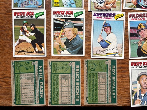 LOT 25 1977 TOPPS BASEBALL CARDS KEITH HERNANDEZ 95 ROY SMALLEY 66 BRUCE BOCHTE - Picture 5 of 7