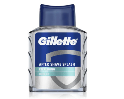 Gillette Aftershave Men Arctic Ice Refreshing Reduces Redness Hydrates 100 ml