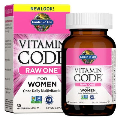 Garden of Life Multivitamin for Women, Vitamin Code Raw One for Women, Once D...