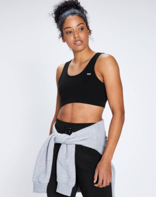 MyProtein Essentials Wide Sports Bra Black UK L BRAND NEW