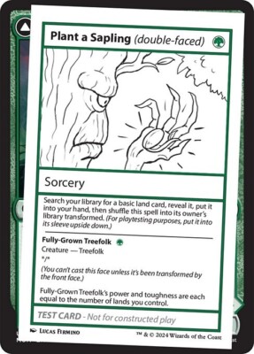 Plant a Sapling Playtest - MB2 - NM - MTG Magic