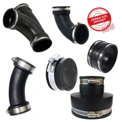 KOCKNEY KOI RUBBER BOOT FLEXIBLE COUPLING FITTINGS KOI FISH POND CONNECTOR