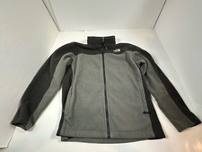 The North Face Black/Grey Fleece Zippered Jacket Boys Large 14/16