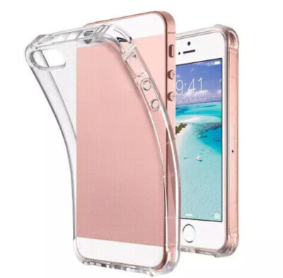 Clear Soft TPU Slim Bumper Protective Case For iPhone 5, 5s, SE 1st Gen. 2016 4''