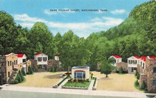 GATLINBURG TN PARK TOURIST COURT MOTEL VINTAGE LINEN POSTCARD 061725 U