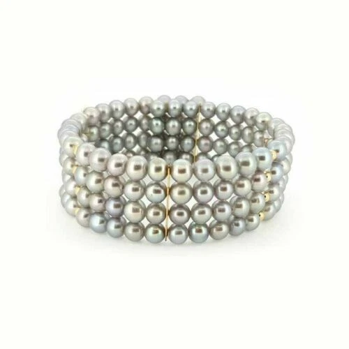 Bracciali di lusso con perle in argento