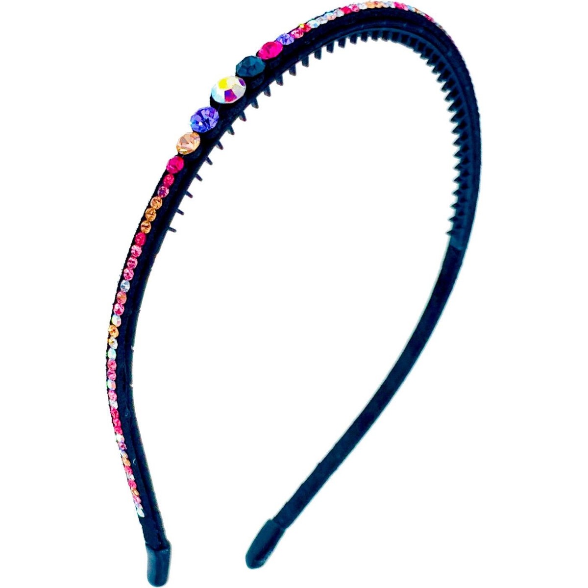 Multicolor Rhinestone Handmade Headband Acrylic Headband Hairband Rhinestone Crystal Chunky Fancy  main image 3