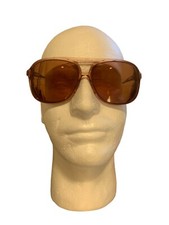 Vtg Blue Ribbon For Marchon Eyeglasses Sunglasses BR4 Brown Crystal Retro Frames