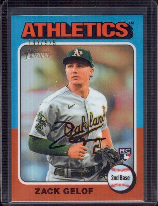 ZACK GELOF 2024 Topps Heritage Chrome #346 Refractor Rookie RC #193/575