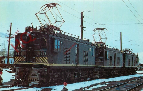 Postkarte> BUTTE ANACONDA & PACIFIC RAILWAY BOX KABINE ELEKTRISCH, NUMMERN 65 56 & 54