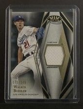 Walker Buehler 2022 Topps Tier One Game Used Jersey Relic 070/249 LA Dodgers