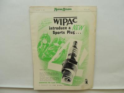 June 1955 Motorcycling Magazine Triumph Tiger 100 Moto Guzzi BSA