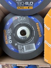 AUFLÖSUNG 10 X Rhodius KSM Schruppscheibe FLEX MHD POSTEN 200075 180x8mm x 22,23