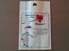NOS VINTAGE RARE 1940S - 1950S AUTOMOBILE ACCESSORY CONOCO GAS LITTER TRASH BAG