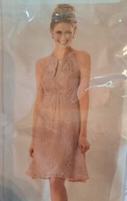 B2 JASMINE Lace Halter Gown Special Occasion Bridesmaid Prom B173008 Misty Pink