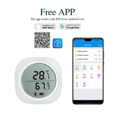 Inkbird Bluetooth Magnetic Temperature Humidity Data Logger Recorder APP Alarm