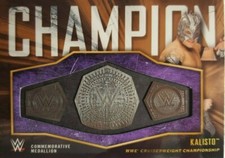 WWE 2018 Commemorative Championship Medallion Card KALISTO 48 / 99 CC-KA Purple