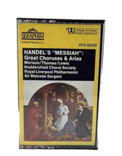 Handel's MESSIAH Great Choruses  Arias Cassette Tape Seraphim 4xg-60220