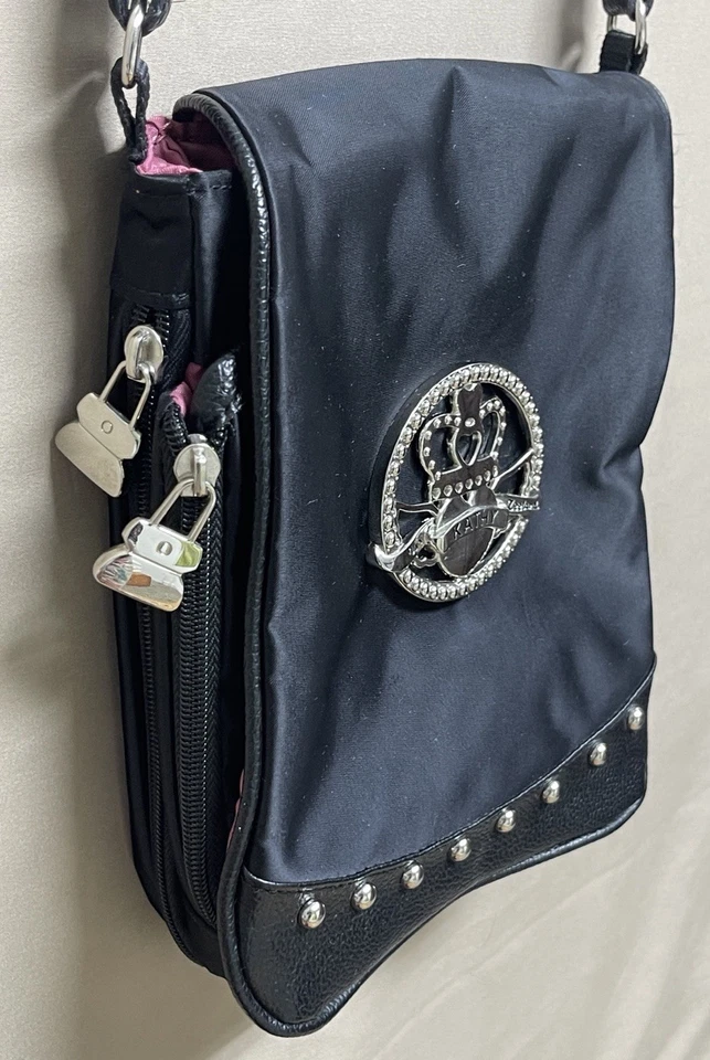 Kathy Van Zeeland Cartera Bandolera Bolso de Hombro Cartera Nylon Múltiples Bolsillos Foto 3 de 4