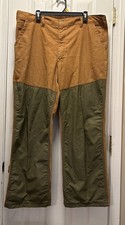 SafTbak Tan Canvas Brush/Briar Guard Hunting Mens Jeans Pants Size 40x29 USA