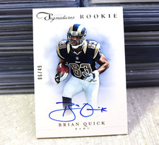 Brian Quick 2012 Panini Prime Signatues Rookie Autograph Silver /49 RAMS #246