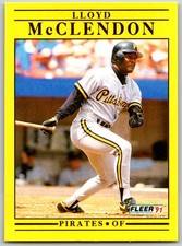 ⚾ 1991 Fleer Update #U-111 Lloyd McClendon Pittsburgh Pirates