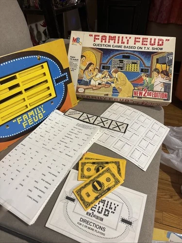 Vintage Family Feud 2nd Edition Board Game (1978, Milton Bradley) Complete